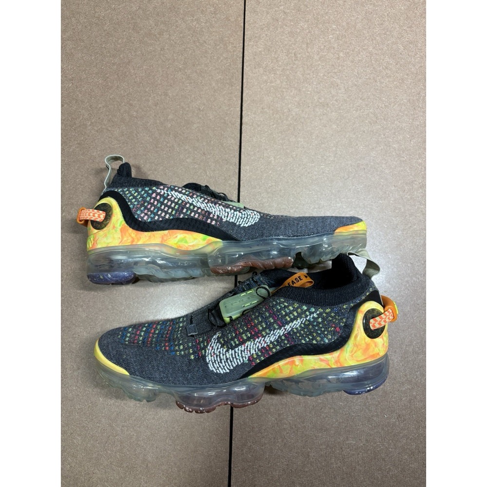 Nike Air VaporMax 2020 Flyknit Grey/Yellow Shoes Men's Size 7.5 CJ6740-003